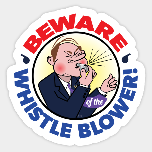 Whistle Blower Whistle Blower Sticker TeePublic